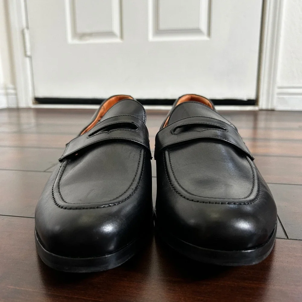 NWOB Wolf & Shepherd Ringer Penny Loafer‎ Men's 11.5 Black Minimalist Old Money